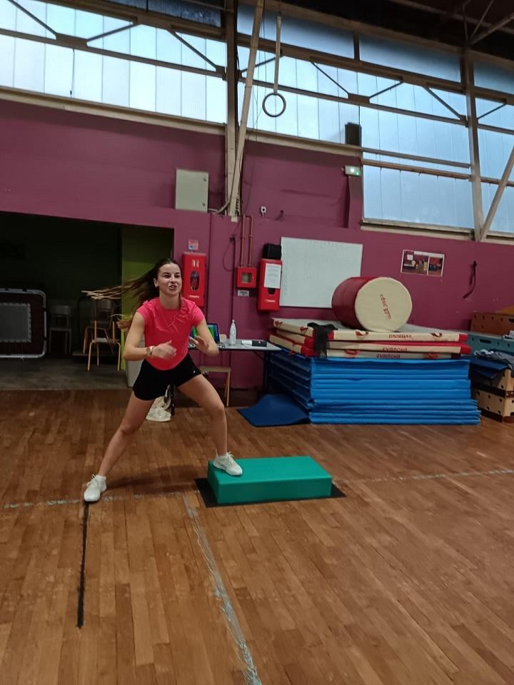 Échauffement avant le step